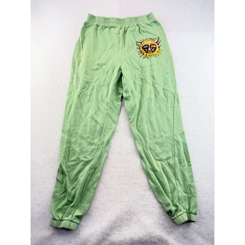 Sublime Sun Graphic Sweatpants Green Joggers Band Merch Mens Medium